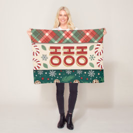 Ho Ho Ho Kerstmis Fleece Deken