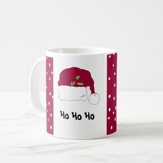 Ho Ho Ho Kerstmis mok (Voorkant links)