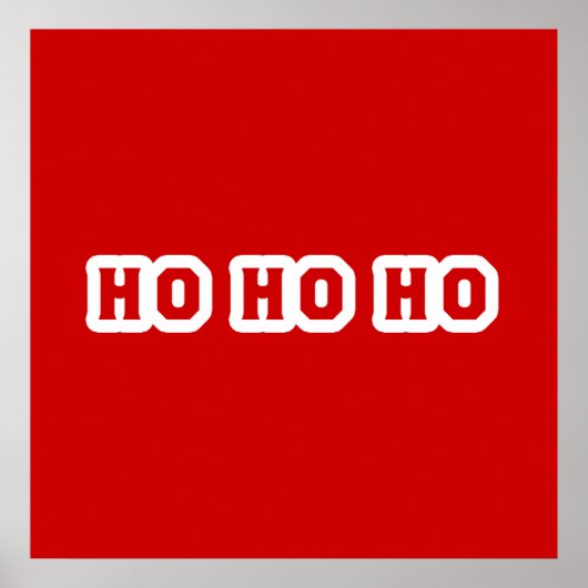 Ho Ho Ho Kerstmis Poster (Voorkant)