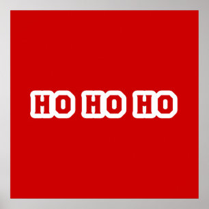Ho Ho Ho Kerstmis Poster