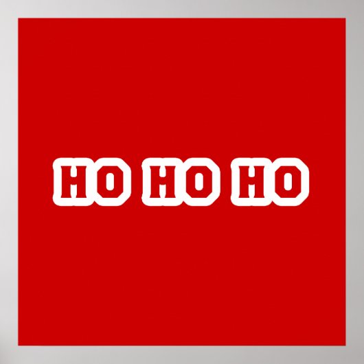 Ho Ho Ho Kerstmis Poster (Voorkant)