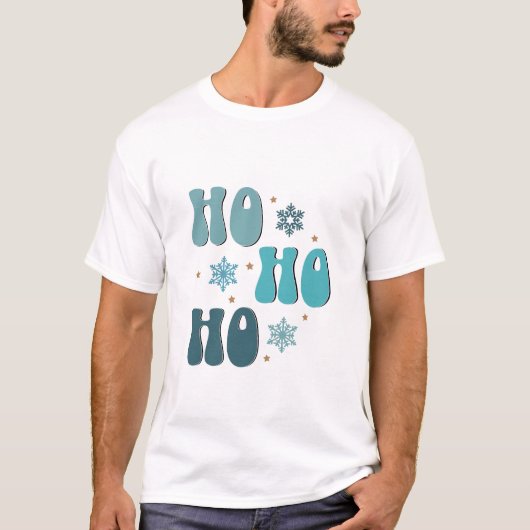 Ho Ho Ho Kerstmis T-shirt (Voorkant)