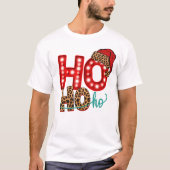 Ho Ho Ho Kerstmis T-shirt (Voorkant)