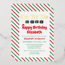 Ho Ho Ho Kerstmis Verjaardag