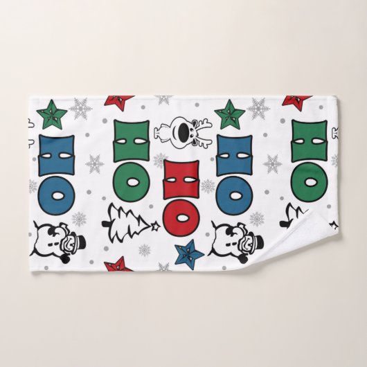 Ho-Ho-Ho-Kerstontwerp Bad Handdoek (Handdoek)