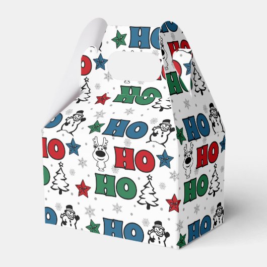 Ho-Ho-Ho-Kerstontwerp Bedankdoosjes (Voorkant Zijde)