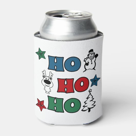 Ho-Ho-Ho-Kerstontwerp Blikjeskoeler (Blikje Voorkant)