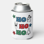 Ho-Ho-Ho-Kerstontwerp Blikjeskoeler (Blikje Achterkant)