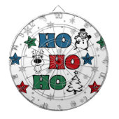 Ho-Ho-Ho-Kerstontwerp Dartbord (Voorkant)
