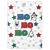 Ho-Ho-Ho-Kerstontwerp Klembord (Achterkant)