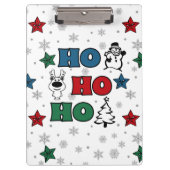 Ho-Ho-Ho-Kerstontwerp Klembord (Voorkant)