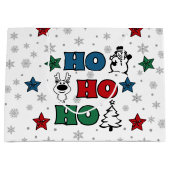 Ho-Ho-Ho-Kerstontwerp Large Cadeautasje (Voorkant)