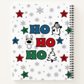 Ho-Ho-Ho-Kerstontwerp Notitieboek (Achterkant)