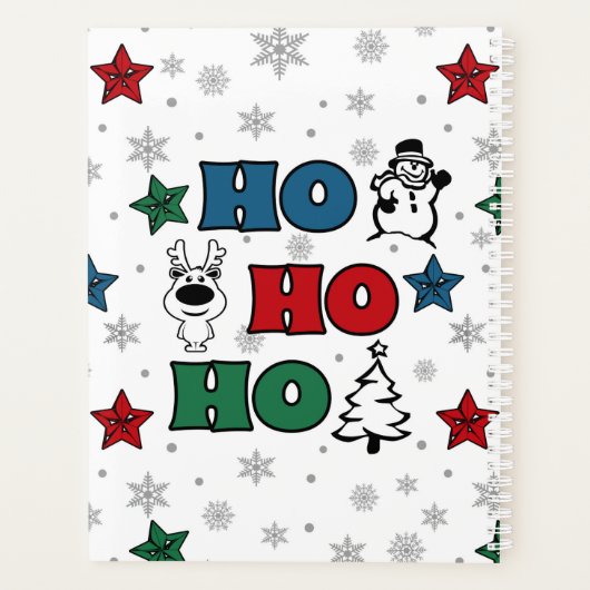 Ho-Ho-Ho-Kerstontwerp Planner (Achterkant)