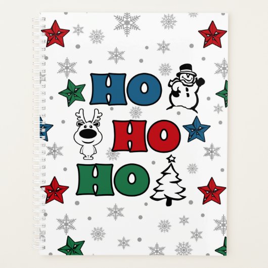 Ho-Ho-Ho-Kerstontwerp Planner (Voorkant)