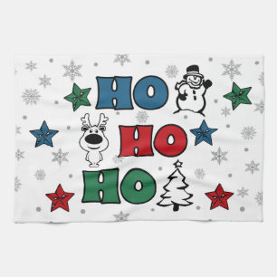 Ho-Ho-Ho-Kerstontwerp Theedoek