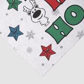 Ho-Ho-Ho-Kerstontwerp Tissuepapier (Detail)