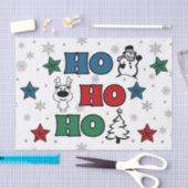 Ho-Ho-Ho-Kerstontwerp Tissuepapier (Craft)