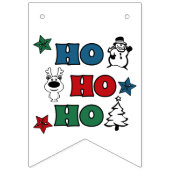 Ho-Ho-Ho-Kerstontwerp Vlaggetjes (Eerste vlag)