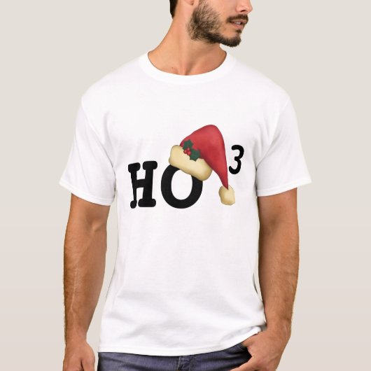 Ho, Ho, Ho kerstshirt T-shirt (Voorkant)