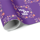 "Ho Ho Ho" Kerstthema Cadeaupapier (Rol Hoek)