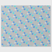 "Ho Ho Ho" Kerstthema Cadeaupapier (Vlak)