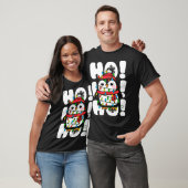 Ho Ho Ho Kerstverlichting Leuke Pinguïn T-shirt (Unisex)