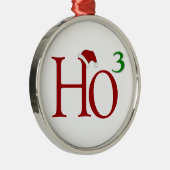 Ho Ho Ho Kerstversiering Metalen Ornament (Rechts)