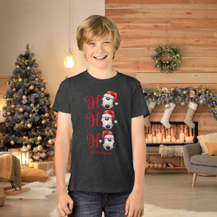 Ho Ho Ho Kerstvoetbal Tri-Blend Shirt