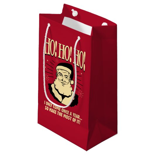 Ho! Ho! Ho! Klein Cadeauzakje (Voorkant Gekanteld)
