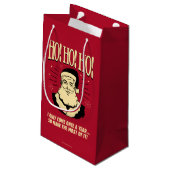 Ho! Ho! Ho! Klein Cadeauzakje (Achterkant Gekanteld)