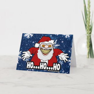 HO HO HO! Krijg een eng klein kerstfeest Kaart