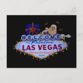 HO HO HO Las Vegas Merry kerstSANTA Briefkaart