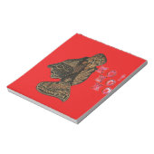 Ho Ho Ho! Leuk ontwerp voor prettig kerstIndonesië Notitieblok (Linkerzijde)