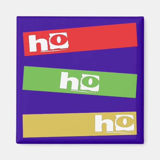 HO HO HO MAGNEET (Voorkant)
