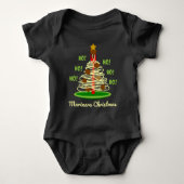 Ho! Ho! Ho! Marinara kerstpastboom Romper (Voorkant)