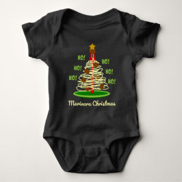 Ho! Ho! Ho! Marinara kerstpastboom Romper