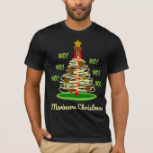 Ho! Ho! Ho! Marinara kerstpastboom T-shirt (Voorkant)