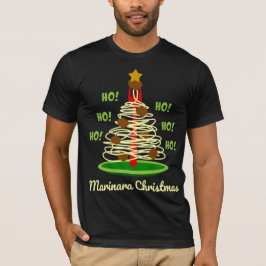 Ho! Ho! Ho! Marinara kerstpastboom T-shirt