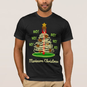 Ho! Ho! Ho! Marinara kerstpastboom T-shirt