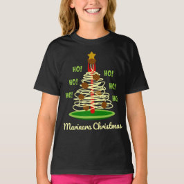 Ho! Ho! Ho! Marinara kerstpastboom T-shirt