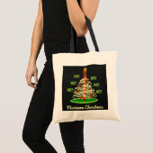 Ho! Ho! Ho! Marinara kerstpastboom Tote Bag (Voorkant (product))