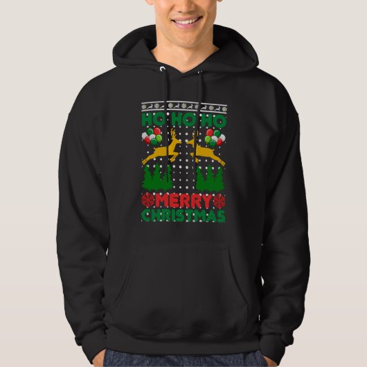 Ho Ho Ho Merry Christmas 01 Hoodie (Voorkant)