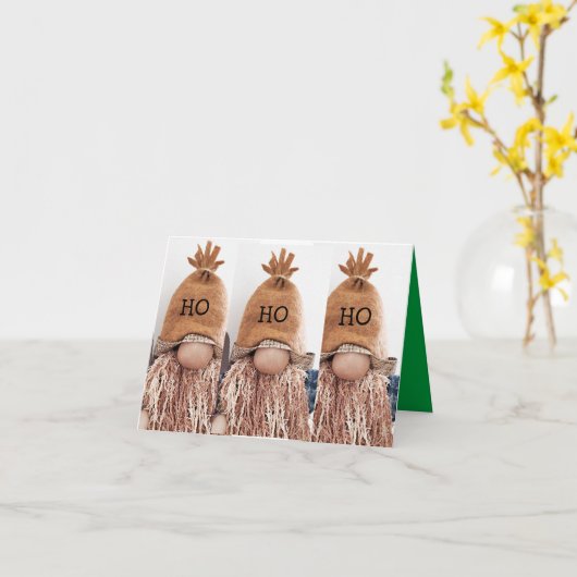 *HO HO HO* MERRY CHRISTMAS COOL CARD KAART (Gele Bloem)