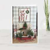 **HO HO HO MERRY CHRISTMAS** KAART (Voorkant)