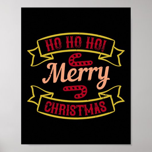 Ho Ho Ho! Merry Christmas Poster (Voorkant)