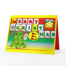 HO HO HO Merry Christmas &  Santa Card