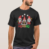 Ho Ho Ho Merry Christmas Santa Claus Gnome Reindee T-shirt (Voorkant)
