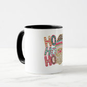 Ho Ho Ho Merry Christmas Santa mug Mok (Voorkant links)