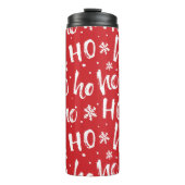 Ho-Ho-Ho Merry Christmas Thermal Tumbler Thermosbeker (Voorkant)